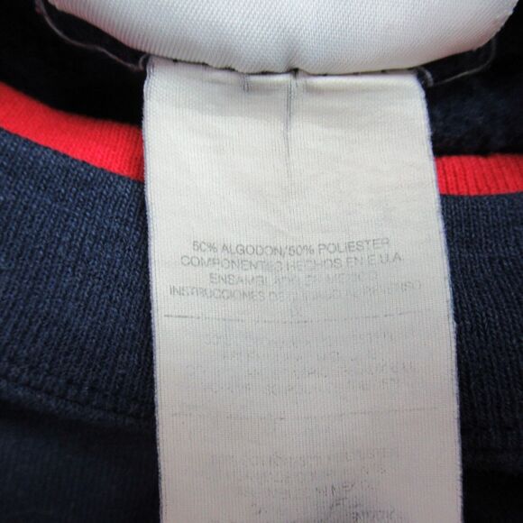 Vintage MC Sportswear Sweatshirt Womens 1X Navy Bedazzled American Flag Momcore - Picture 9 of 9